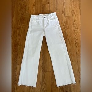 Joe’s size 25 midrise wide leg, white, barely worn and in great shape